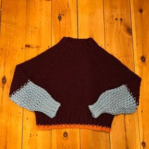 Anthropologie color block Dr Bloom sweater